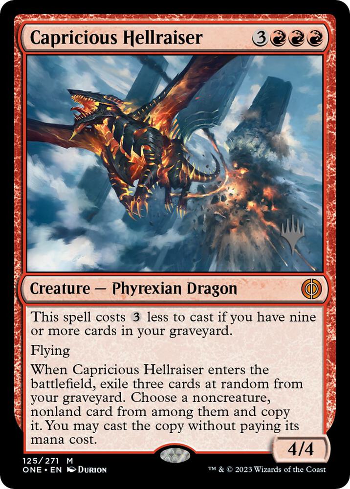 Capricious Hellraiser 125 (Promo Pack: Phyrexia: All Will Be One)  | Good Games Adelaide SA