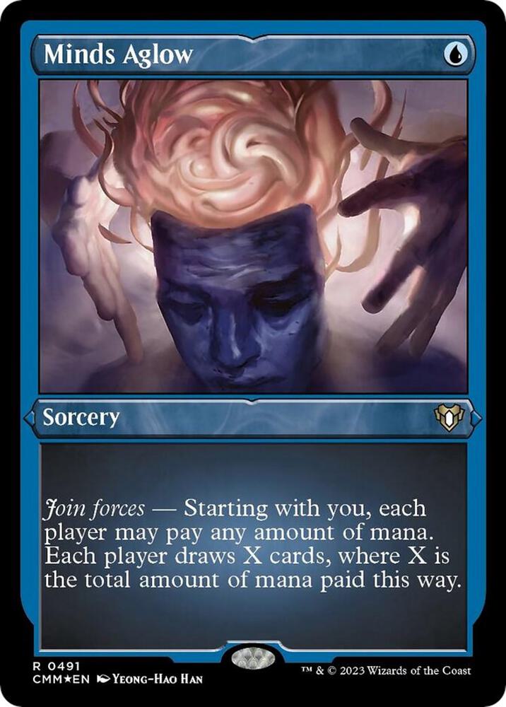 Minds Aglow 491 (Commander Masters)  - Etched Foil | Good Games Adelaide SA