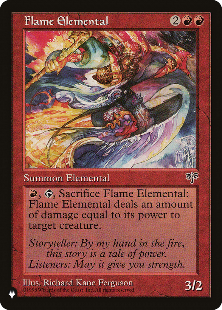 Flame Elemental [The List Reprints] | Good Games Adelaide SA