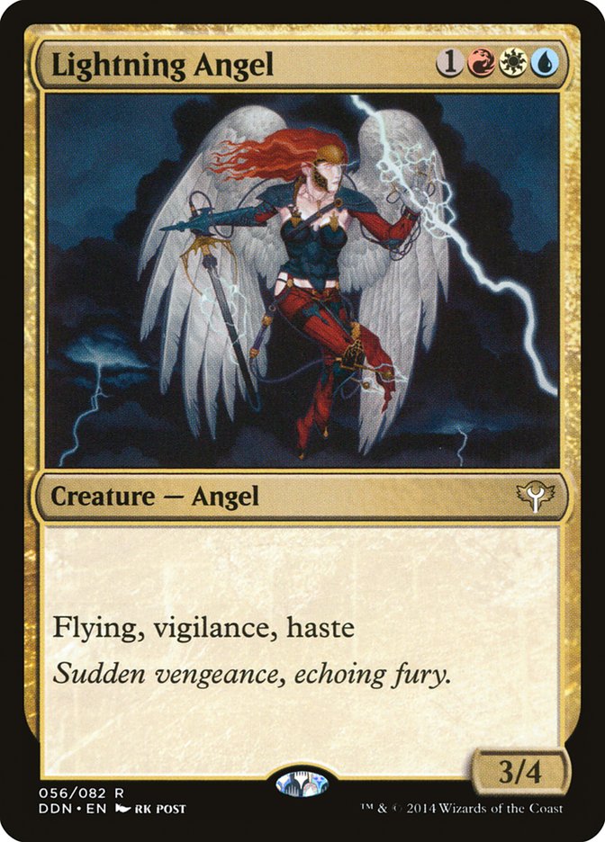 Lightning Angel [Duel Decks: Speed vs. Cunning] | Good Games Adelaide SA