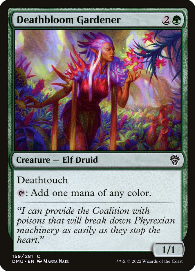 Deathbloom Gardener 159 (Dominaria United)  - Foil | Good Games Adelaide SA