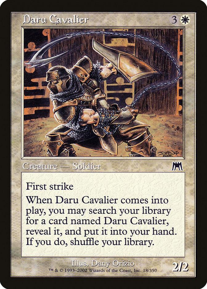 Daru Cavalier 18 (Onslaught)  - Foil | Good Games Adelaide SA