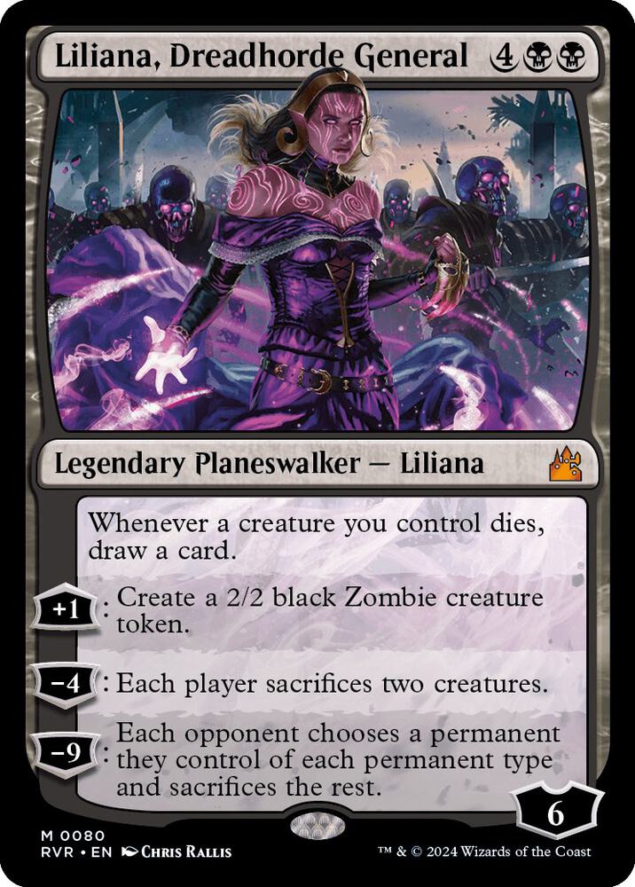 Liliana, Dreadhorde General 80 (Ravnica Remastered)  - Foil | Good Games Adelaide SA
