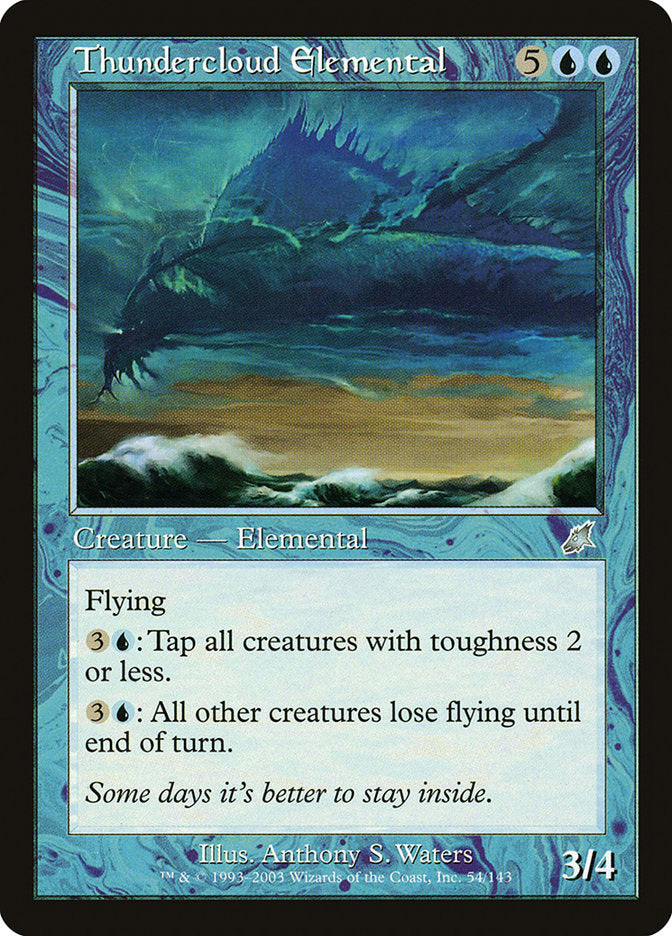 Thundercloud Elemental 54 (Scourge)  - Foil | Good Games Adelaide SA