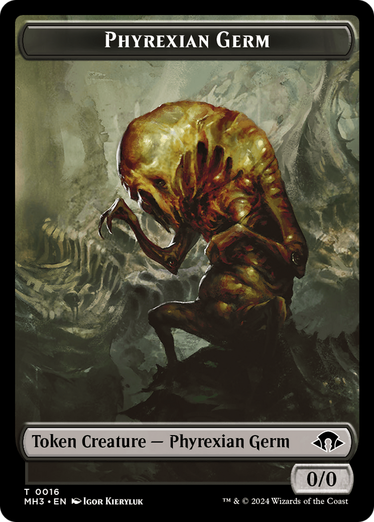 Phyrexian Germ // Soldier Double-Sided Token [Modern Horizons 3 Tokens] | Good Games Adelaide SA