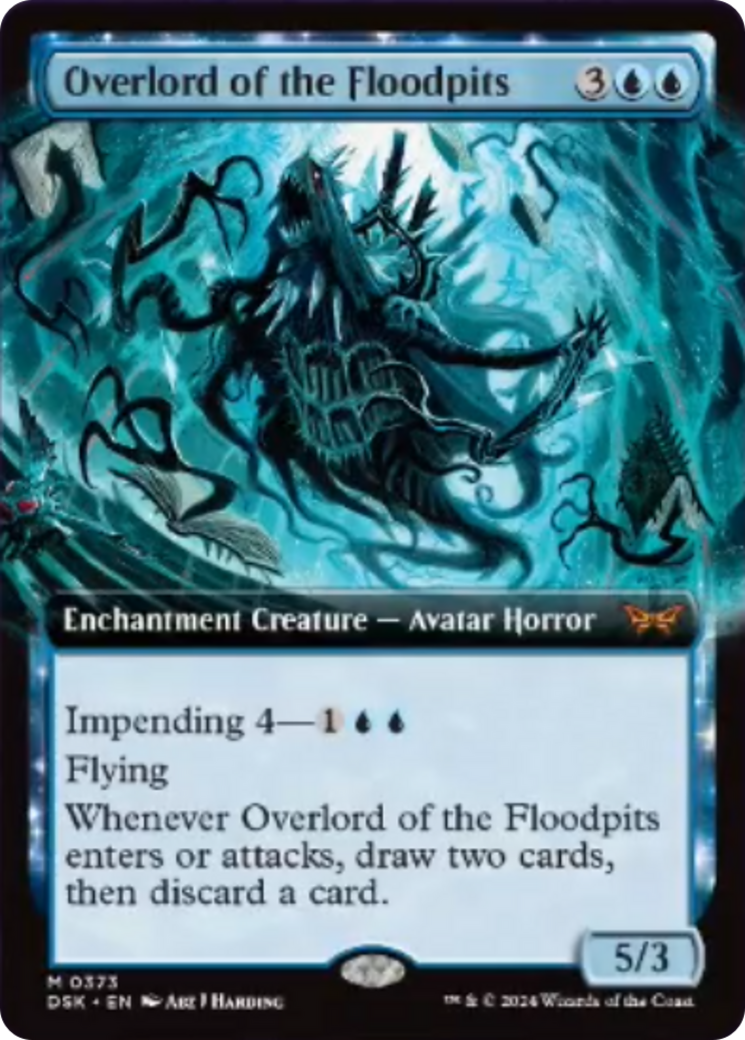 Overlord of the Floodpits (Extended Art) [Duskmourn: House of Horror] | Good Games Adelaide SA