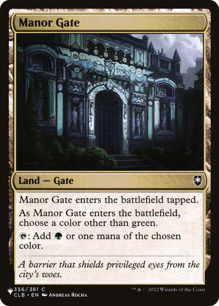 Manor Gate 356/361 (The List Reprints)  | Good Games Adelaide SA