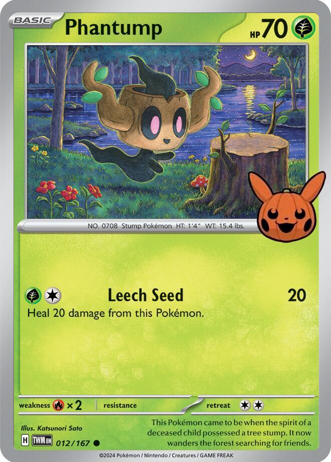 Phantump 012/167 (Trick or Trade BOOster Bundle 2024)  | Good Games Adelaide SA
