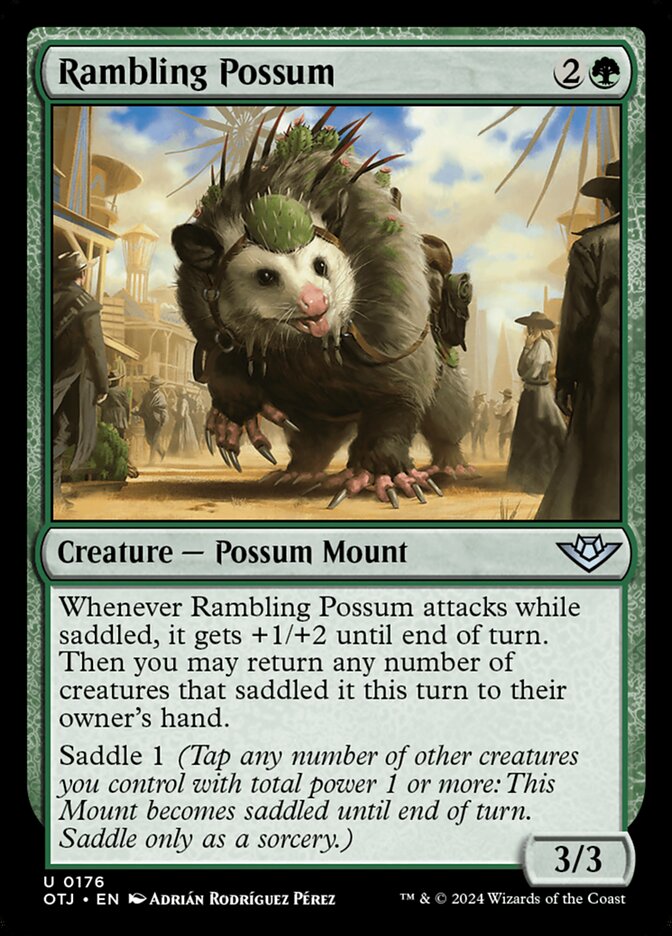 Rambling Possum 176 (Outlaws of Thunder Junction)  - Foil | Good Games Adelaide SA