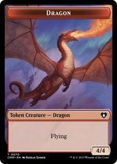 Dragon // Kor Ally Double-Sided Token [Commander Masters Tokens] | Good Games Adelaide SA