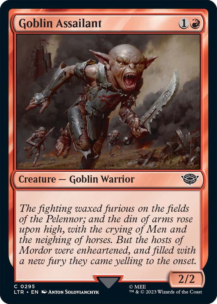 Goblin Assailant 295 (Universes Beyond: The Lord of the Rings: Tales of Middle-earth)  | Good Games Adelaide SA
