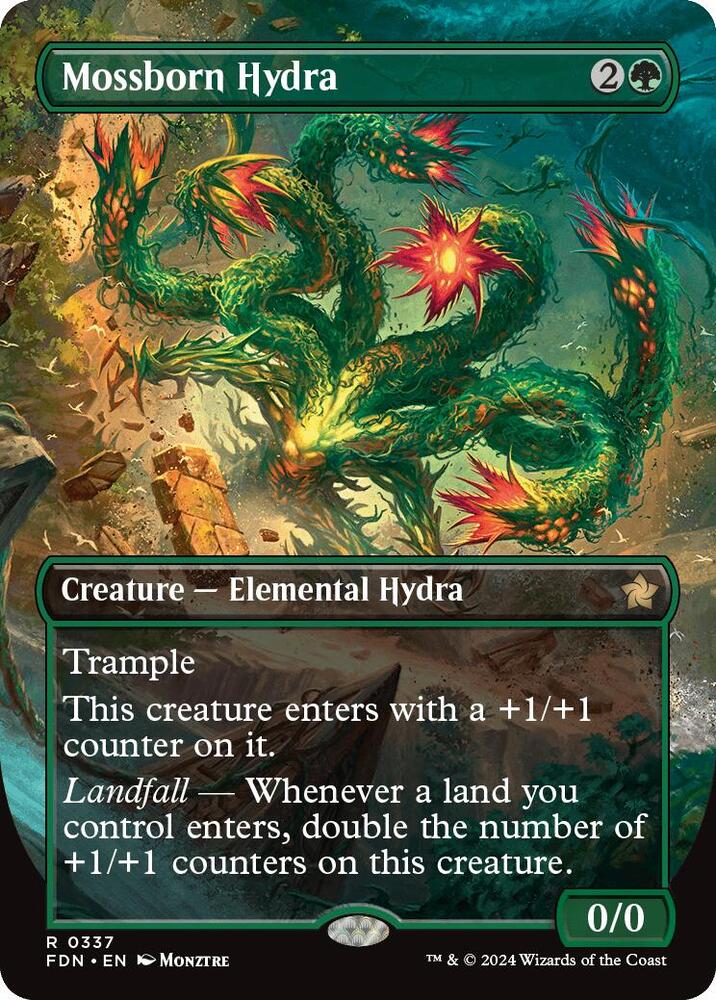 Mossborn Hydra 337 (Foundations)  - Foil | Good Games Adelaide SA