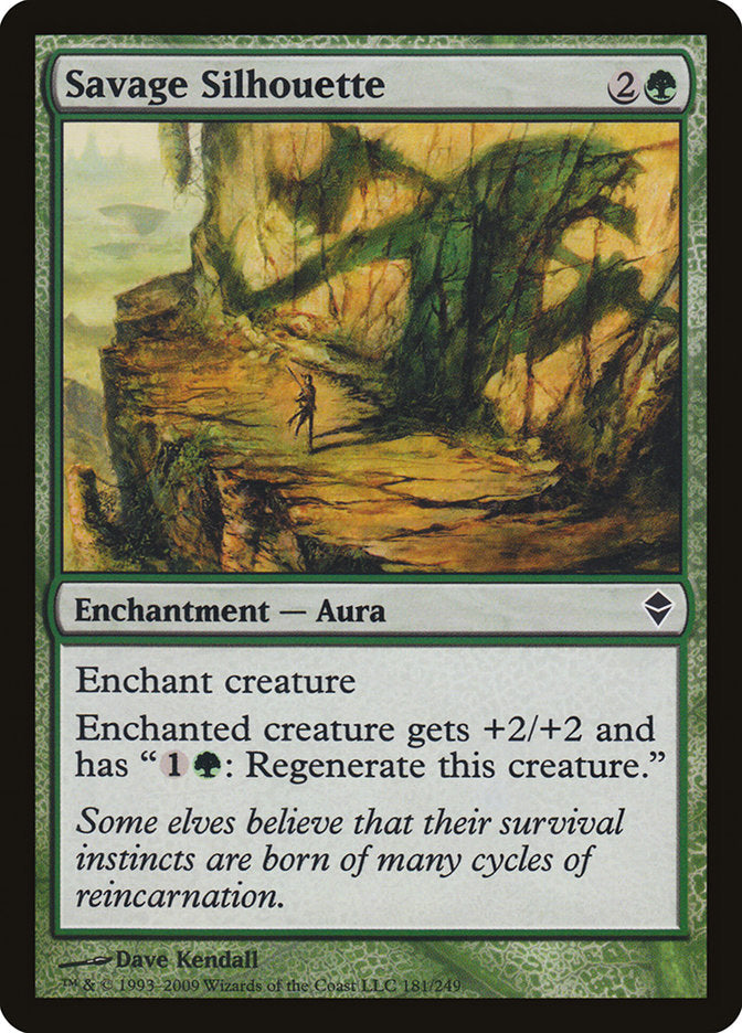 Savage Silhouette [Zendikar] | Good Games Adelaide SA