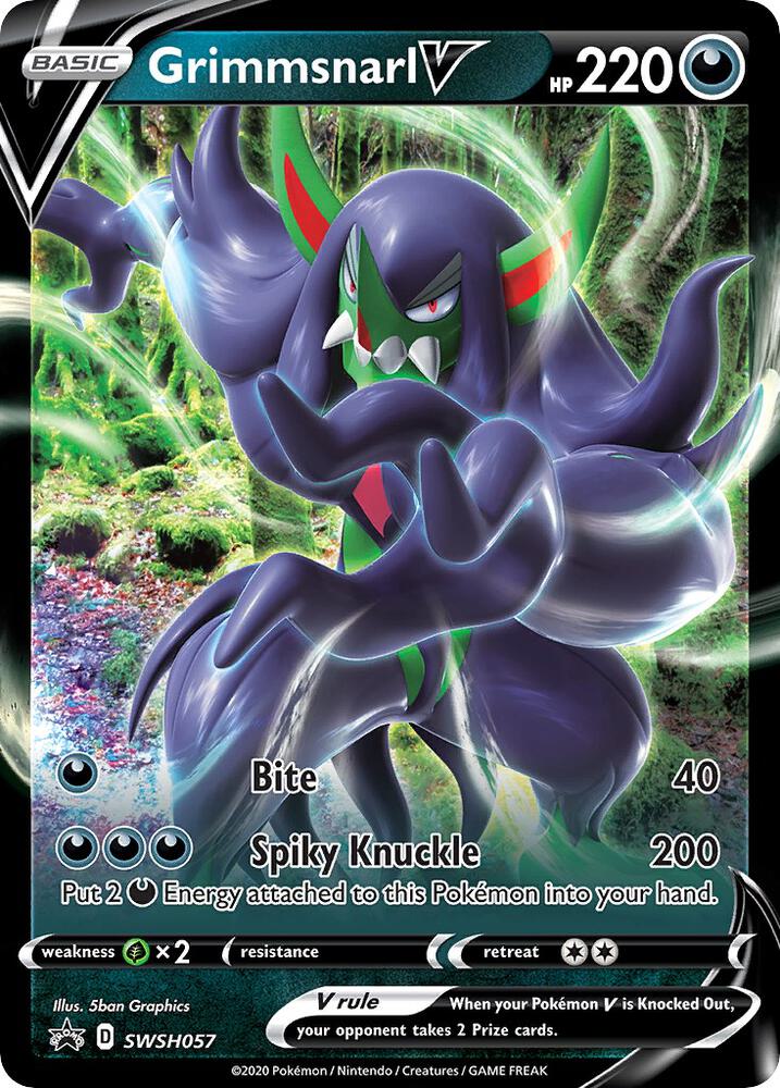 Grimmsnarl V SWSH057 (SWSH: Sword & Shield Promo Cards)  - Holofoil | Good Games Adelaide SA