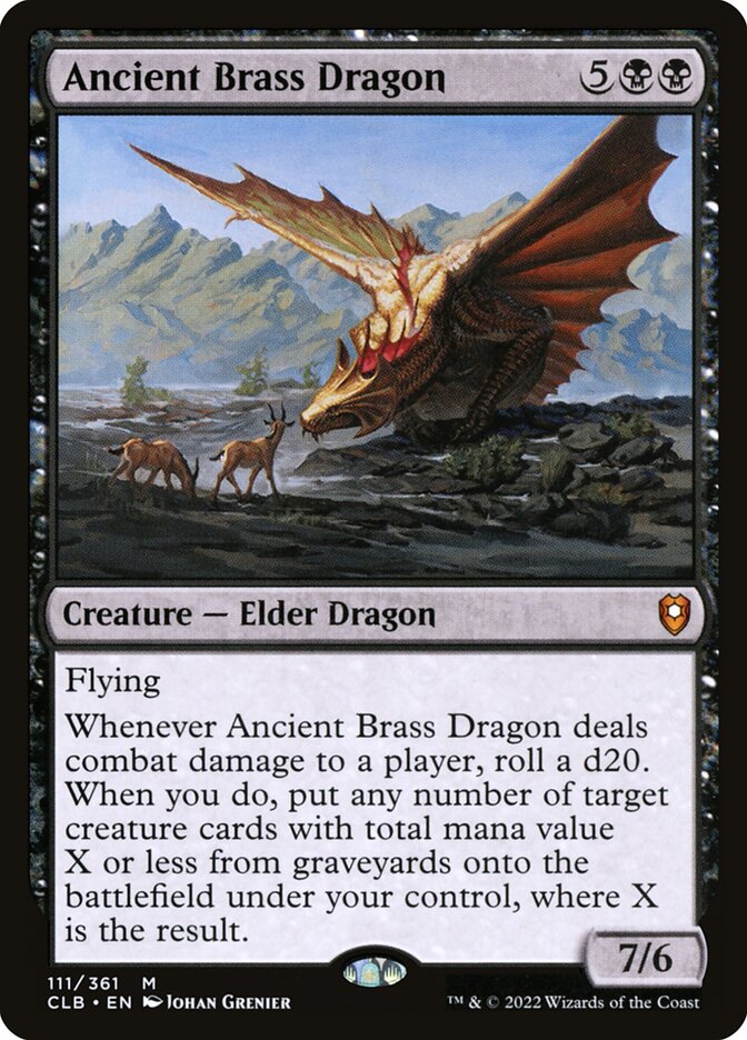Ancient Brass Dragon 111 (Commander Legends: Battle for Baldur's Gate)  - Foil | Good Games Adelaide SA