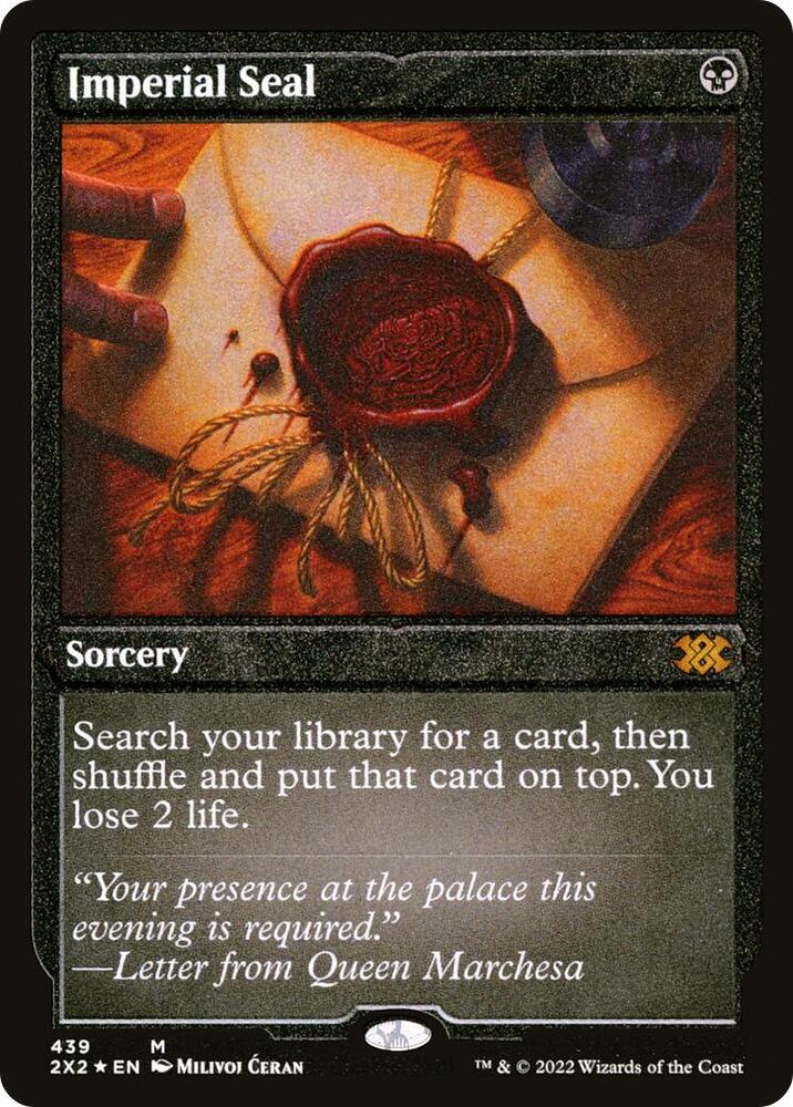 Imperial Seal Foil Etched 439 (Double Masters 2022)  - Foil | Good Games Adelaide SA