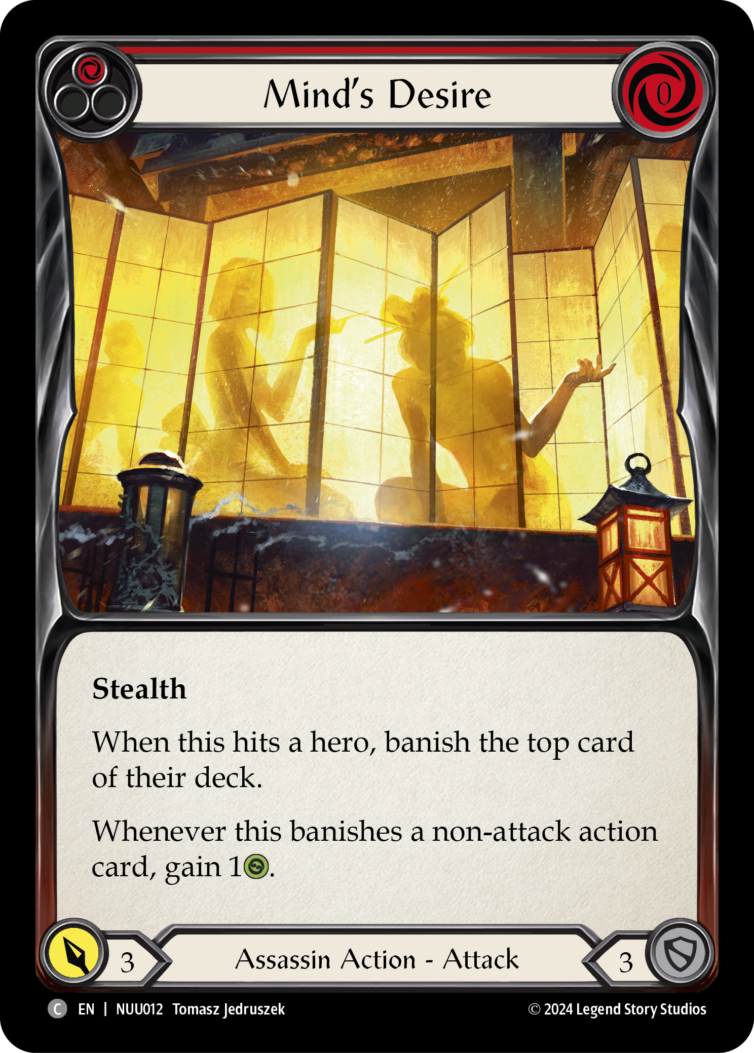 Mind's Desire (Red) [NUU012] (Part of the Mistveil Nuu Blitz Deck) | Good Games Adelaide SA