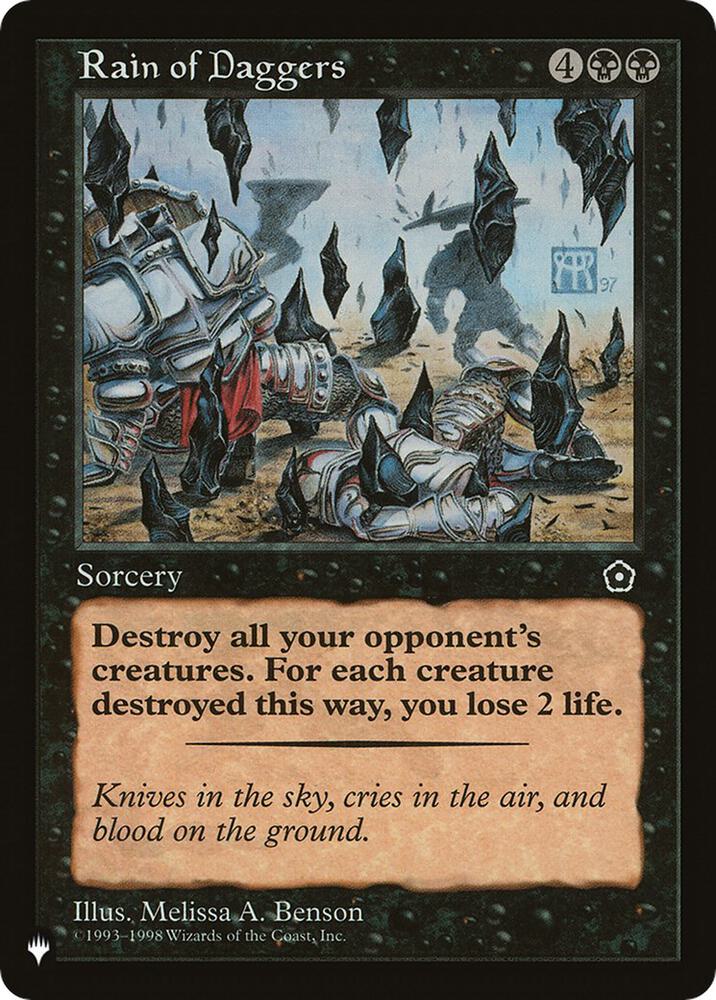 Rain of Daggers  (The List Reprints)  | Good Games Adelaide SA