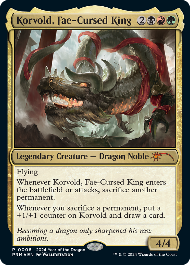 Korvold, Fae-Cursed King (Year of the Dragon 2024) [Standard Showdown Promos] | Good Games Adelaide SA