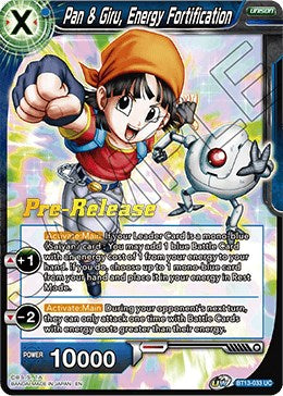 Pan & Giru, Energy Fortification (BT13-033) [Supreme Rivalry Prerelease Promos] | Good Games Adelaide SA