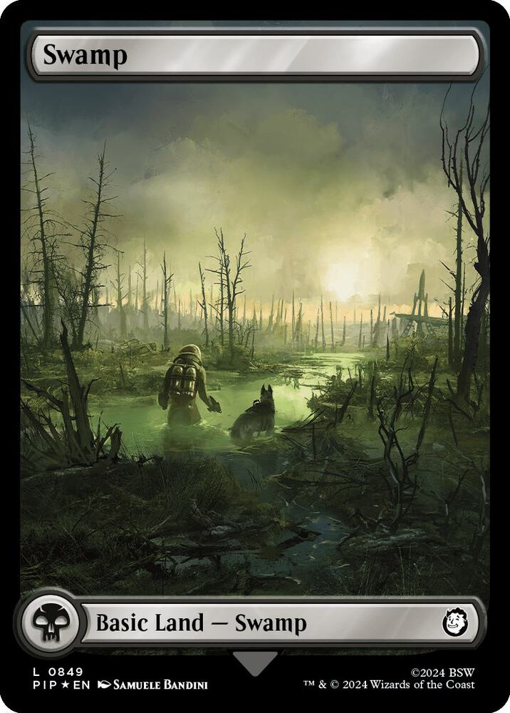Swamp 849 (Universes Beyond: Fallout)  - Foil | Good Games Adelaide SA