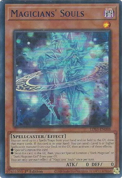 Magicians' Souls (Blue) [LDS3-EN088] Ultra Rare | Good Games Adelaide SA