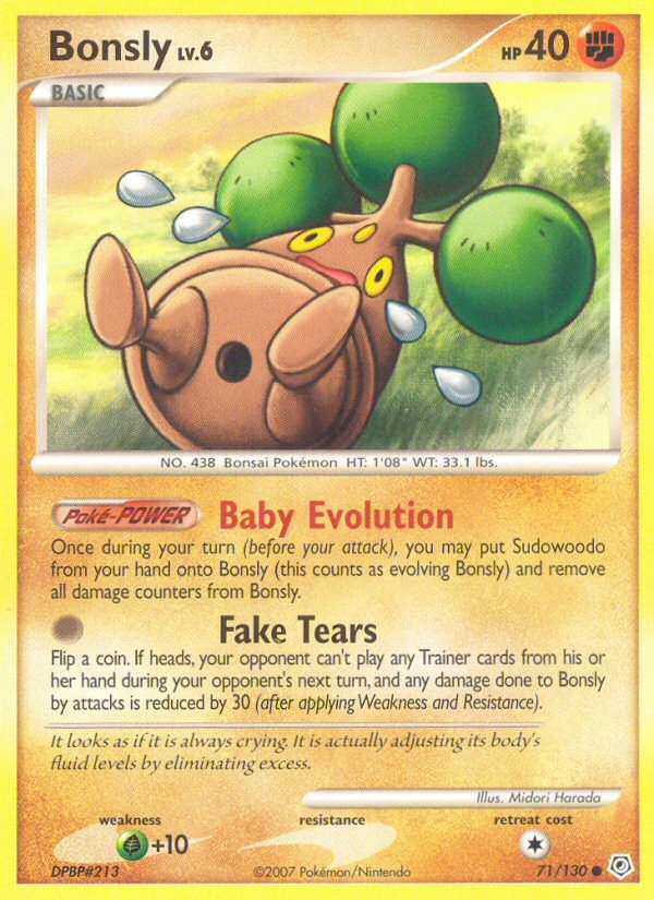 Bonsly (71/130) [Diamond & Pearl: Base Set] | Good Games Adelaide SA
