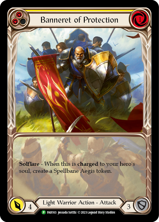 Banneret of Protection [FAB163] (Promo)  Rainbow Foil | Good Games Adelaide SA