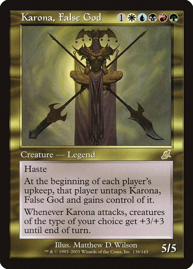 Karona, False God 138 (Scourge)  - Foil | Good Games Adelaide SA