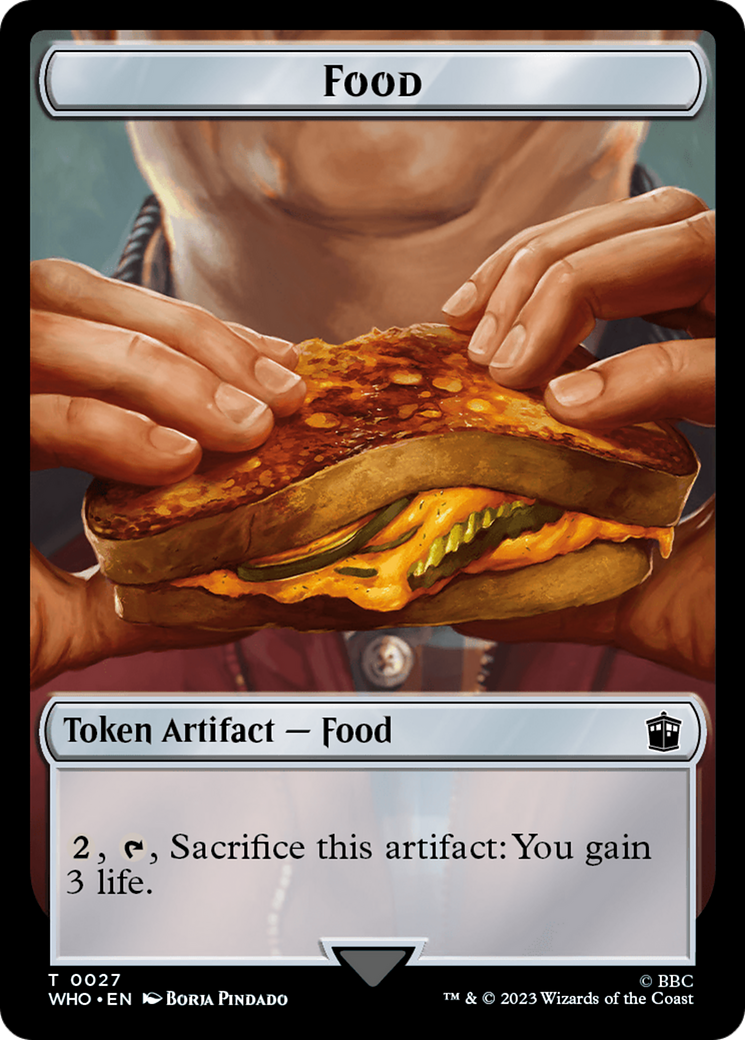 Warrior // Food (0027) Double-Sided Token [Doctor Who Tokens] | Good Games Adelaide SA