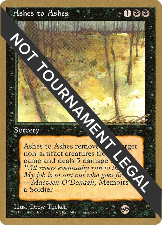Ashes to Ashes 1996 Leon Lindback 4ED SB  (World Championship Decks)  | Good Games Adelaide SA