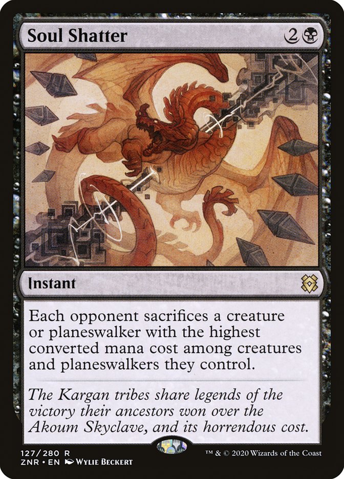 Soul Shatter 127 (Zendikar Rising)  - Foil | Good Games Adelaide SA