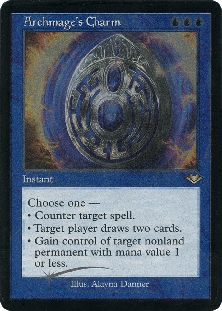 Archmage's Charm 7 (Modern Horizons)  - Retro Etched Foil | Good Games Adelaide SA
