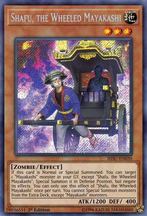 Shafu, the Wheeled Mayakashi [HISU-EN030] Secret Rare | Good Games Adelaide SA