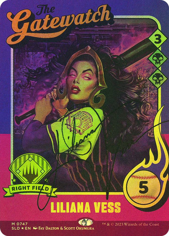 Liliana Vess 747 Autographed 747 (Secret Lair Drop Series)  - Foil | Good Games Adelaide SA