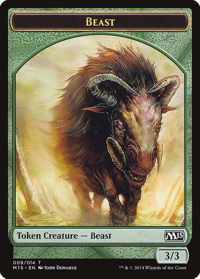 Beast (009/014) [Magic 2015 Tokens] | Good Games Adelaide SA