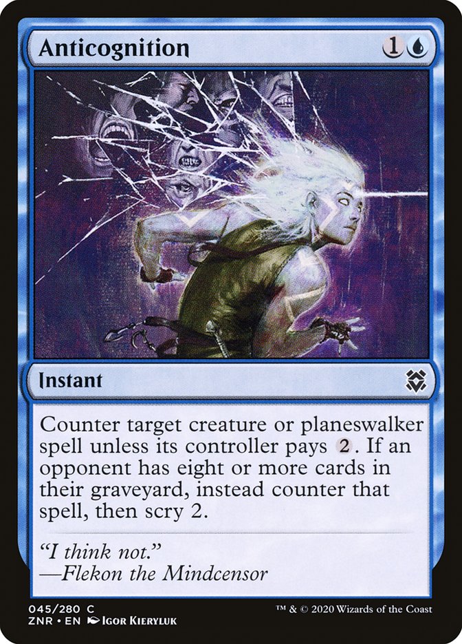 Anticognition 45 (Zendikar Rising)  | Good Games Adelaide SA