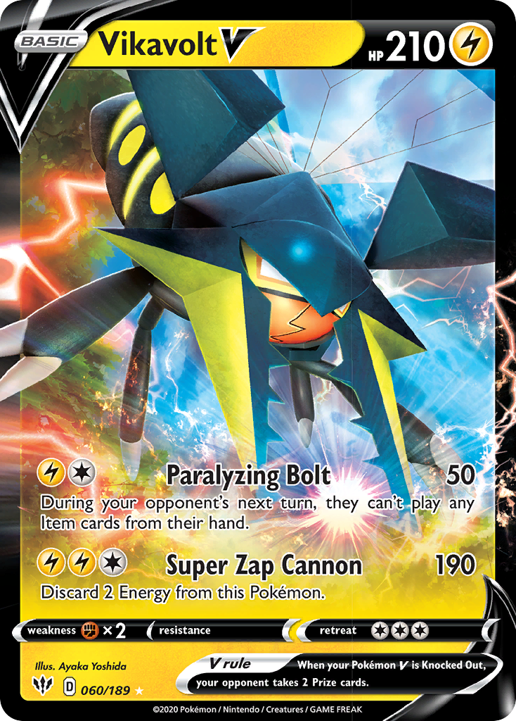 Vikavolt V (060/189) [Sword & Shield: Darkness Ablaze] | Good Games Adelaide SA