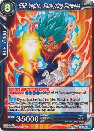 SSB Vegito, Paralyzing Prowess (BT10-045) [Rise of the Unison Warrior 2nd Edition] | Good Games Adelaide SA