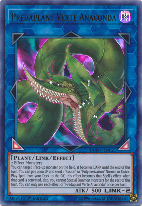 Predaplant Verte Anaconda [DUOV-EN021] Ultra Rare | Good Games Adelaide SA