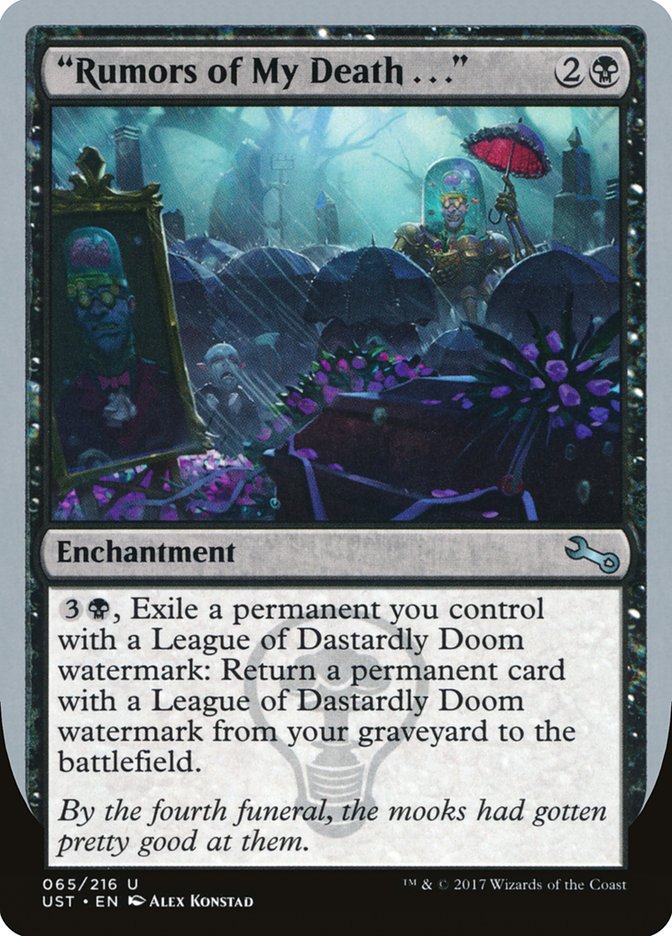 "Rumors of My Death . . ." 65 (Unstable)  - Foil | Good Games Adelaide SA