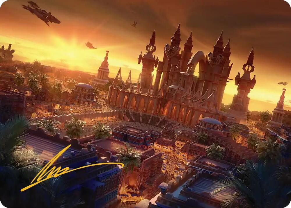 Rabanastre Royal City Art Card Gold Stamped Signature 18 (Art Series: FINAL FANTASY)  | Good Games Adelaide SA