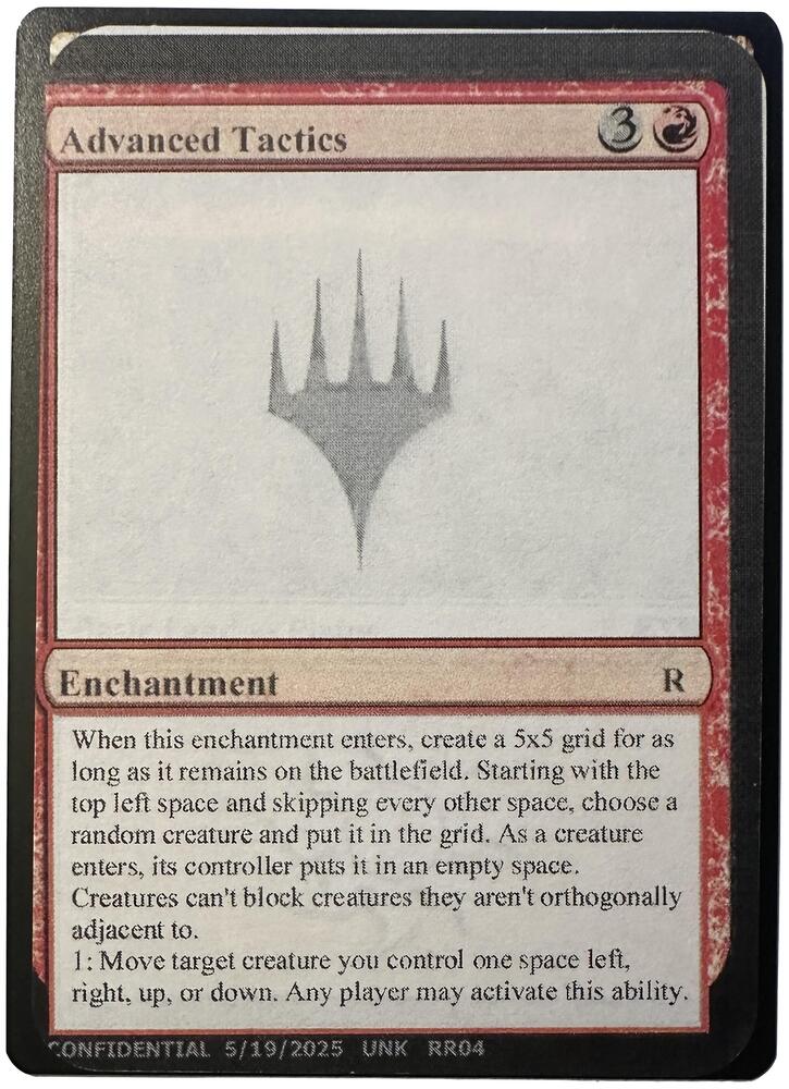 Advanced Tactics  (Un-Known Event Playtest Cards)  | Good Games Adelaide SA