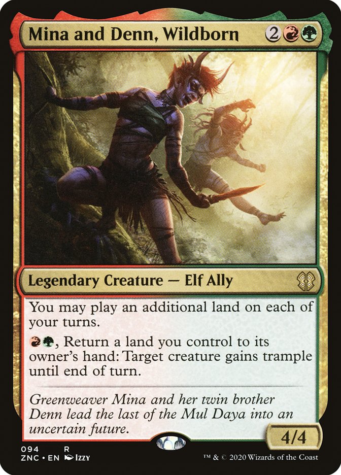 Mina and Denn, Wildborn 94 (Commander: Zendikar Rising)  | Good Games Adelaide SA
