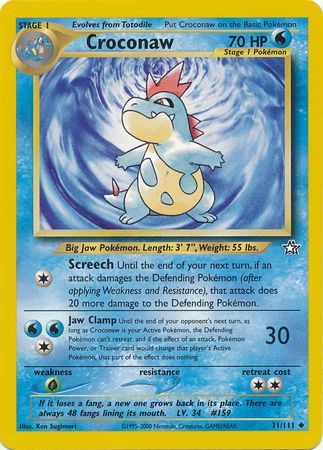 Croconaw (31/111) [Neo Genesis Unlimited] | Good Games Adelaide SA