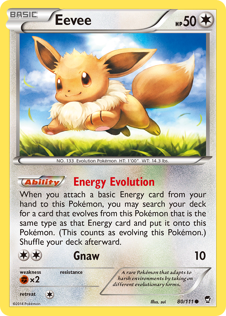 Eevee (80/111) [XY: Furious Fists] | Good Games Adelaide SA