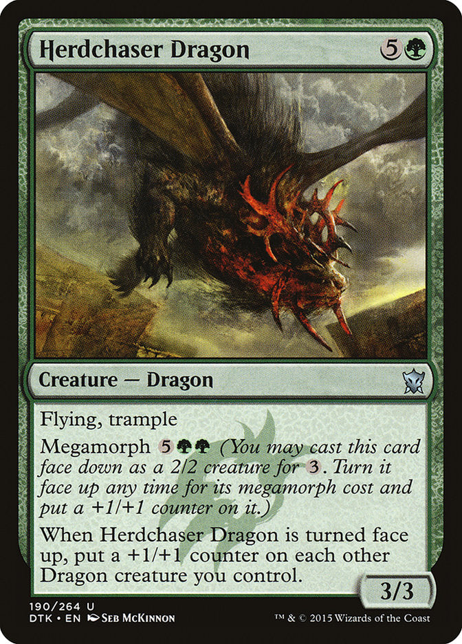 Herdchaser Dragon 190 (Dragons of Tarkir)  - Foil | Good Games Adelaide SA