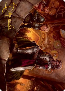 Veteran Dungeoneer Art Card Gold Stamped Signature 36 (Art Series: Adventures in the Forgotten Realms)  | Good Games Adelaide SA