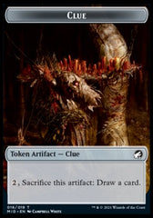 Clue // Vampire Double-sided Token [Innistrad: Midnight Hunt Tokens] | Good Games Adelaide SA