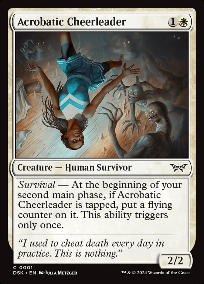 Acrobatic Cheerleader 1 (Duskmourn: House of Horror)  - Foil | Good Games Adelaide SA